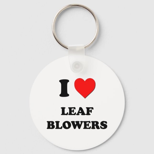 Llavero I Heart Leaf Blowers (Anverso)
