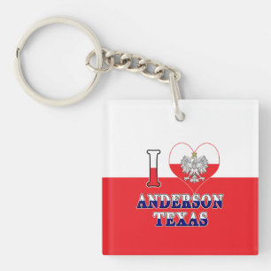 Llavero I Heart Love Anderson Texas