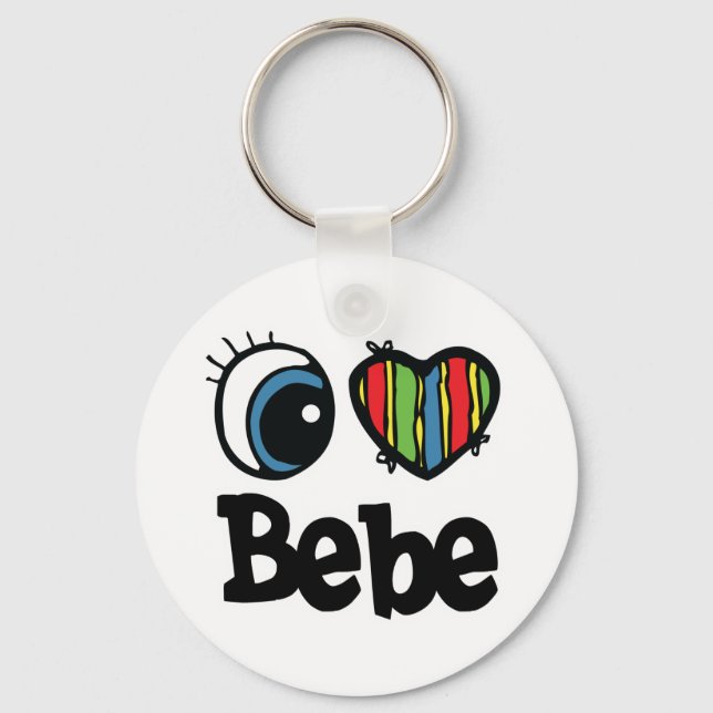 Llavero I Heart (Love) Bebe (Anverso)
