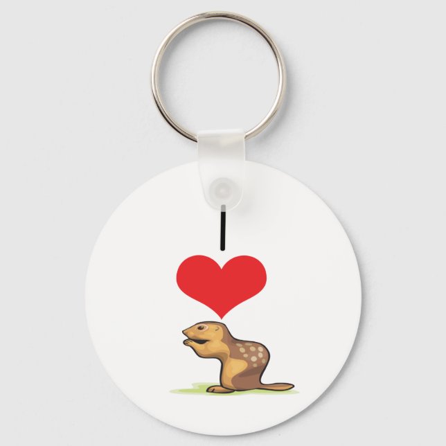 Llavero I Heart (Love) Chipmunks (Anverso)