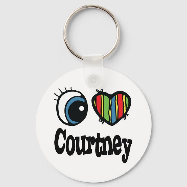 Llavero I Heart (Love) Courtney (Anverso)