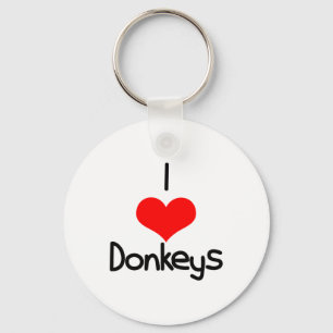 Llavero I Heart (Love) Donkeys