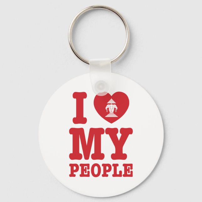 Llavero I Heart (Love) Erawan My Lao People (Anverso)