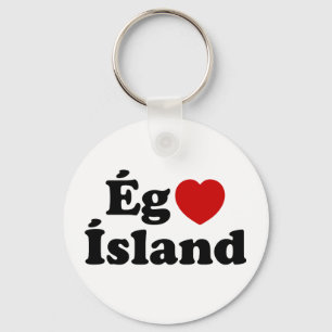 Llavero I Heart (Love) Islandia [Ég Elska Ísland] Islandés