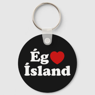 Llavero I Heart (Love) Islandia [Ég Elska Ísland] Islandés