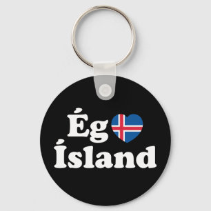 Llavero I Heart (Love) Islandia [Ég Elska Ísland] Islandés