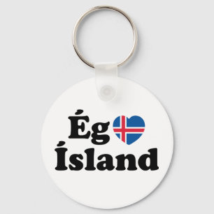 Llavero I Heart (Love) Islandia [Ég Elska Ísland] Islandés