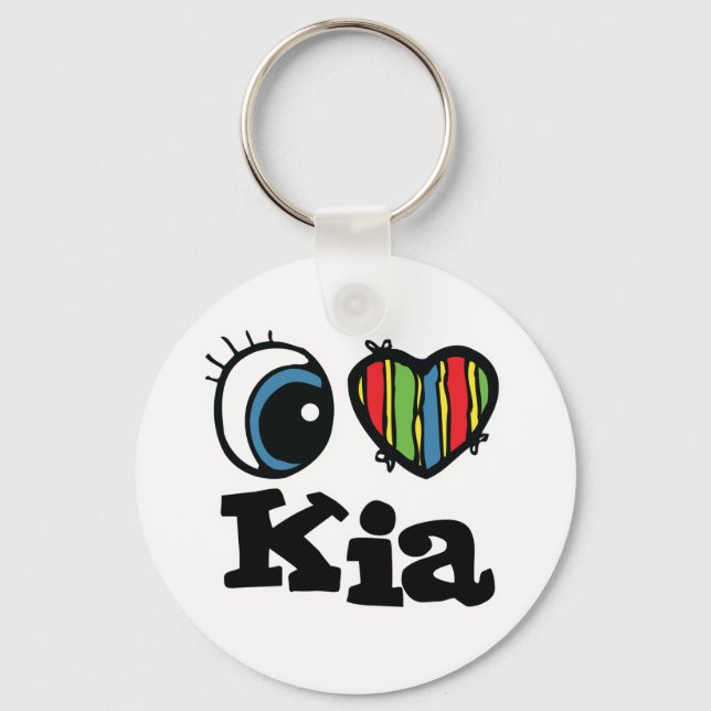 Llavero I Heart (Love) Kia (Anverso)