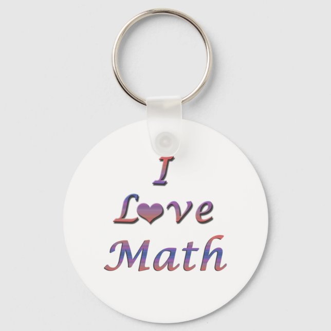 Llavero I Heart (Love) Math (Anverso)