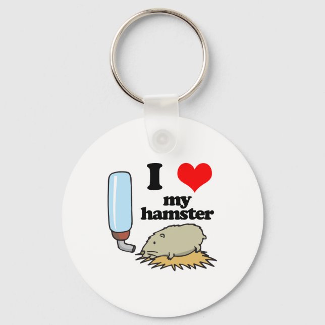 Llavero I Heart (Love) My Hamster (Anverso)