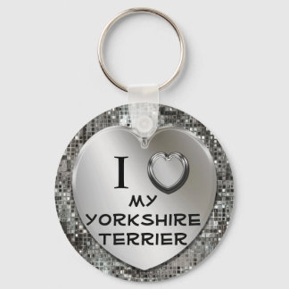 Llavero I Heart (Love) My Yorkshire Terrier Keychain