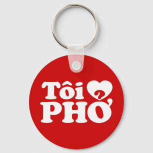 Llavero I Heart (Love) Pho (Tôi + PHỞ) Idioma Vietnamita