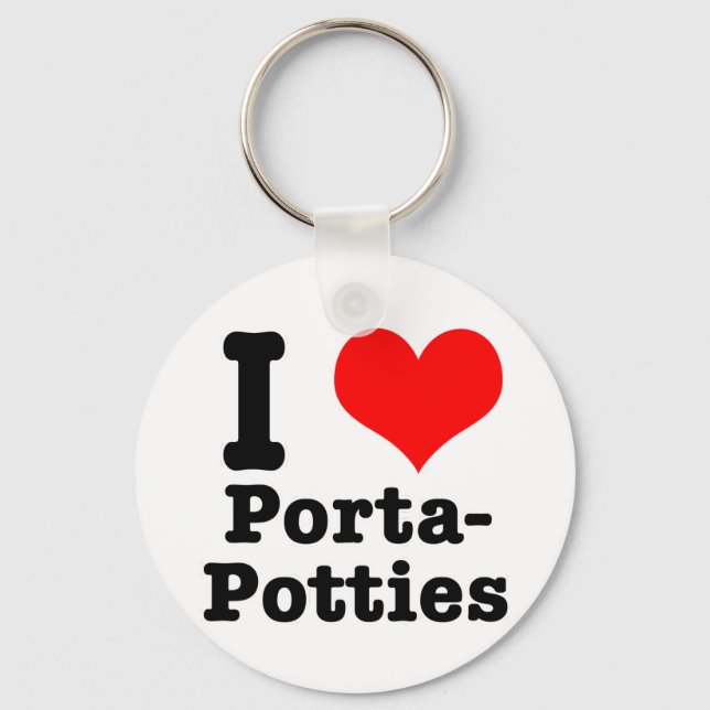 Llavero I HEART (LOVE) porta potties (Anverso)