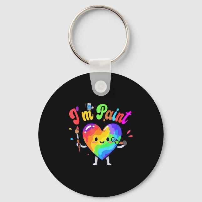 Llavero I Heart Love To Finger I'm Paint Cute Couple Valen (Anverso)