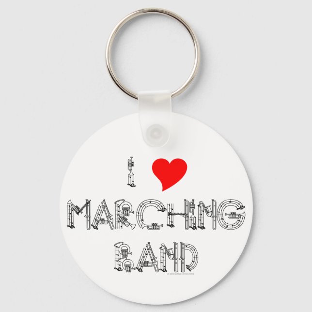 Llavero I Heart Marching Band (Anverso)