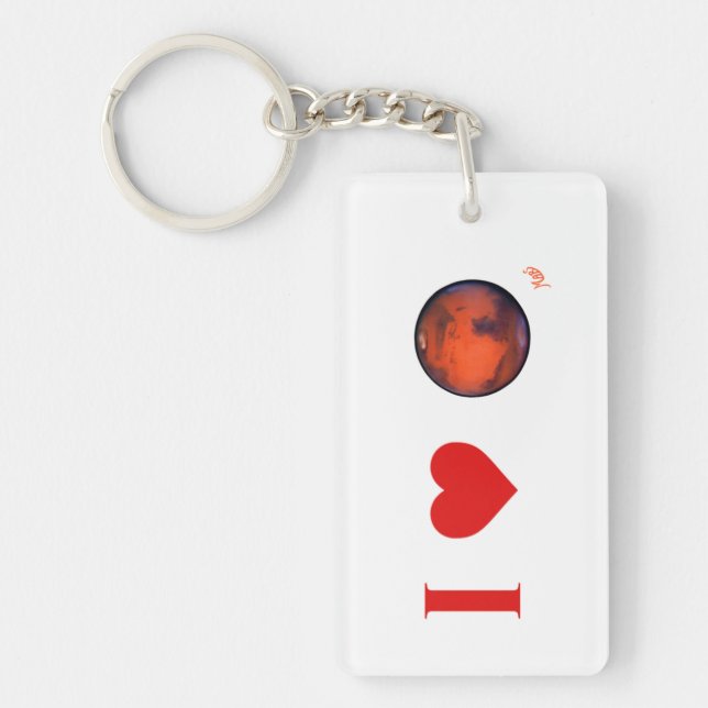 Llavero I Heart Mars Keychain (Frente)