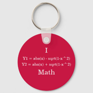 Llavero I Heart Math
