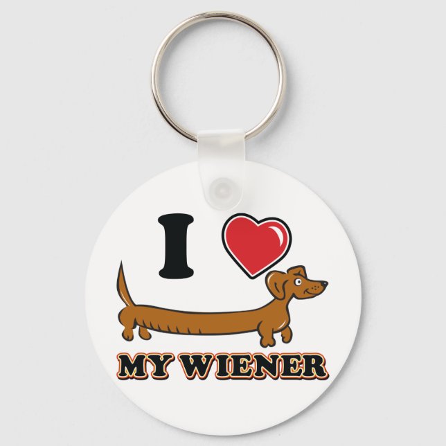 LLAVERO I-HEART-MY-WEINER (Anverso)
