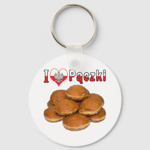 Llavero I Heart Paczki comida polaca