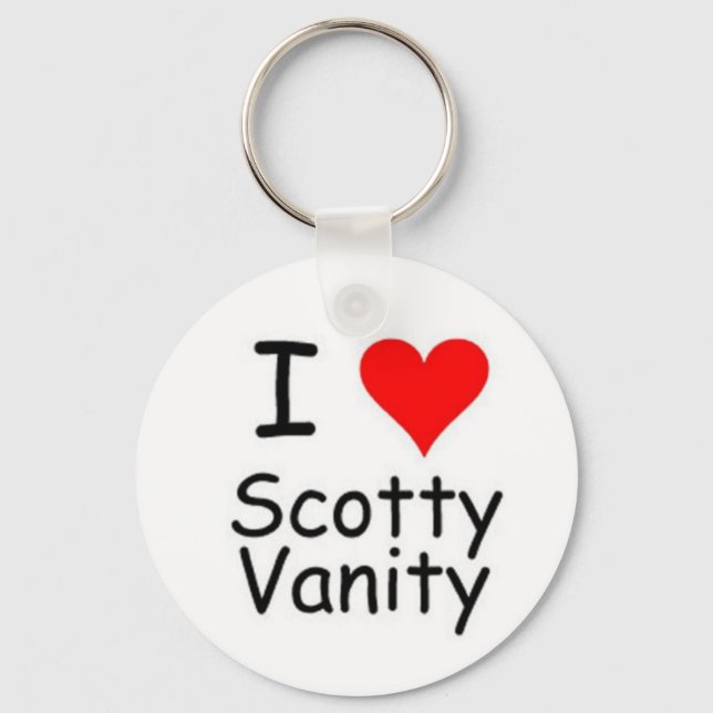 Llavero I Heart Scotty Vanity Keychain (Anverso)