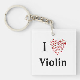Llavero I Heart Violin - Instrumento musical
