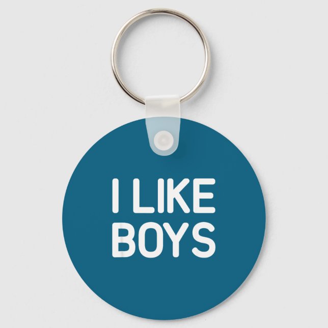 Llavero I Like Boys, Funny, Jokes, Sarcastic  (Anverso)