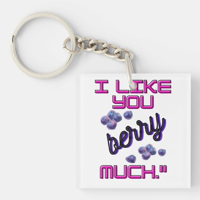 LLAVERO I LIKE YOU BERRY MUCH (Frente)