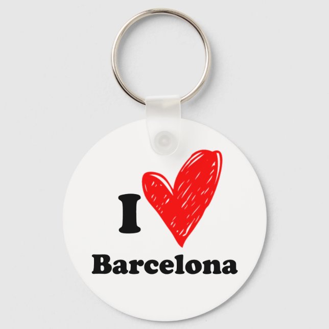 Llavero I Love Barcelona (Anverso)