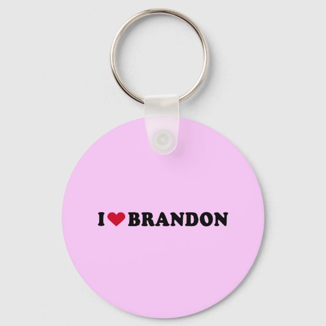 LLAVERO I LOVE BRANDON (Anverso)