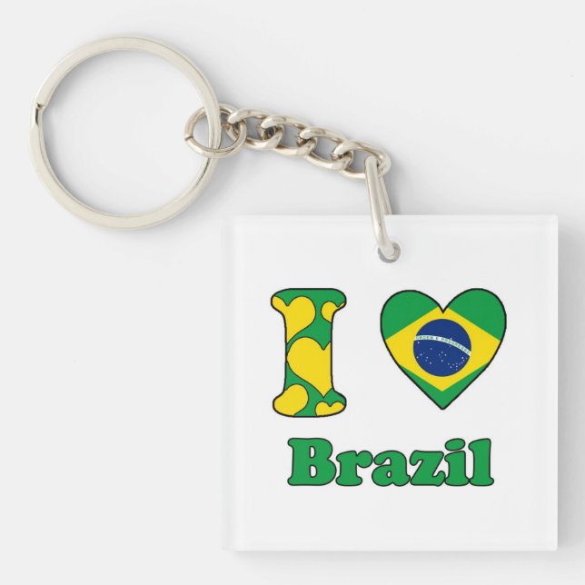 Llavero I love Brazil (Frente)