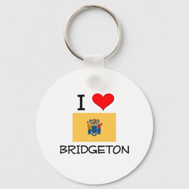 Llavero I Love Bridgeton New Jersey (Anverso)
