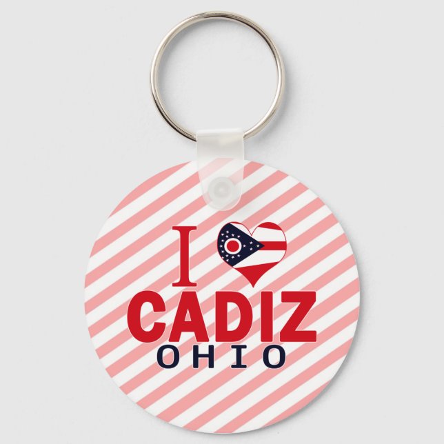 Llavero I love Cadiz, Ohio (Anverso)