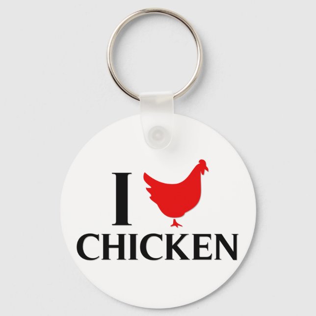 Llavero I Love Chicken (Anverso)