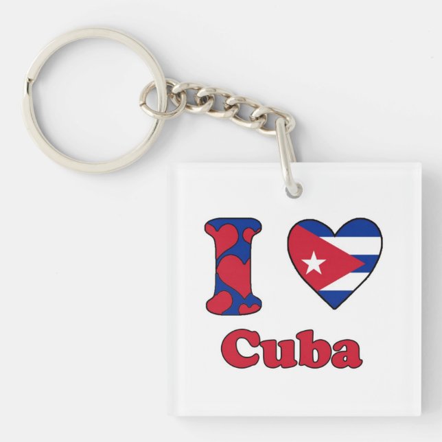 Llavero I love Cuba (Frente)