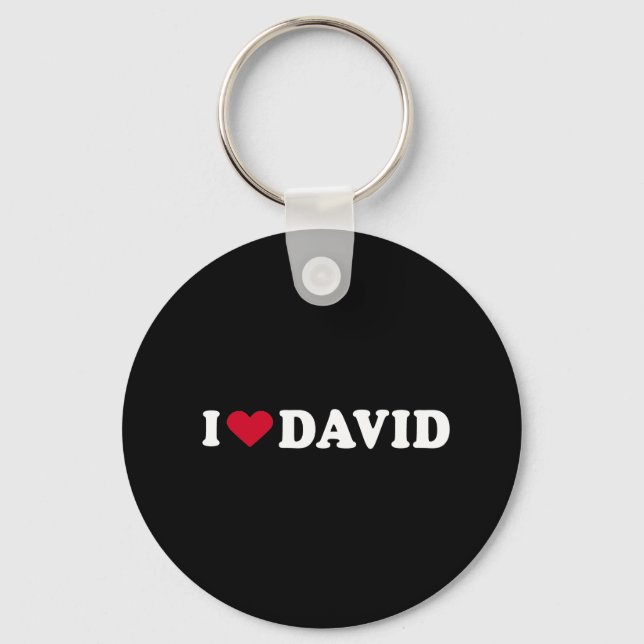 LLAVERO I LOVE DAVID (Anverso)
