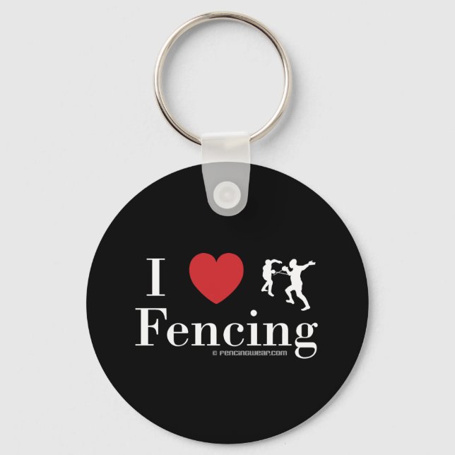 Llavero I Love Fencing (Anverso)