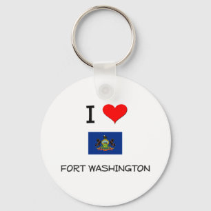 Llavero I Love Fort Washington Pennsylvania