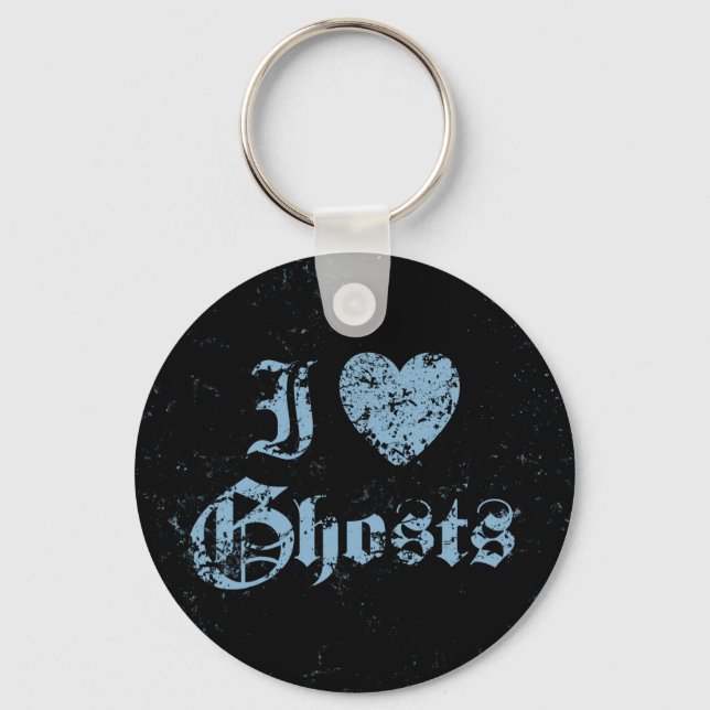Llavero I Love Ghosts (Anverso)