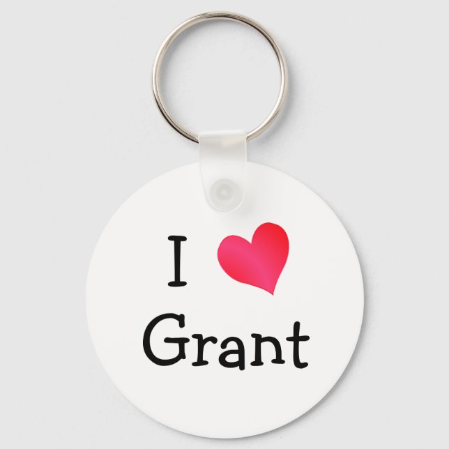 Llavero I Love Grant (Anverso)