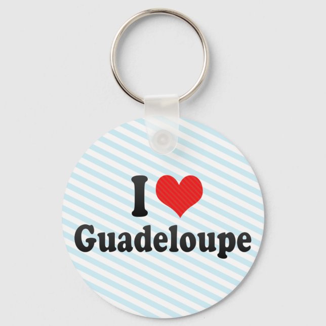 Llavero I Love Guadeloupe (Anverso)