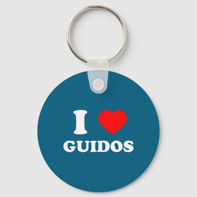 Llavero I Love Guidos Funny Italian American Quote  (Anverso)
