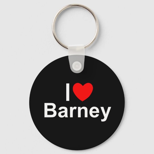 Llavero I Love (Heart) Barney (Anverso)