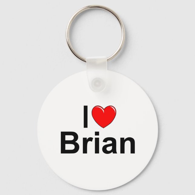 Llavero I Love (Heart) Brian (Anverso)