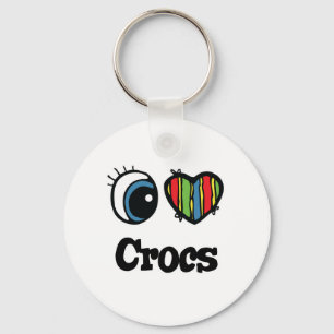 Llavero I Love (Heart Crocs)
