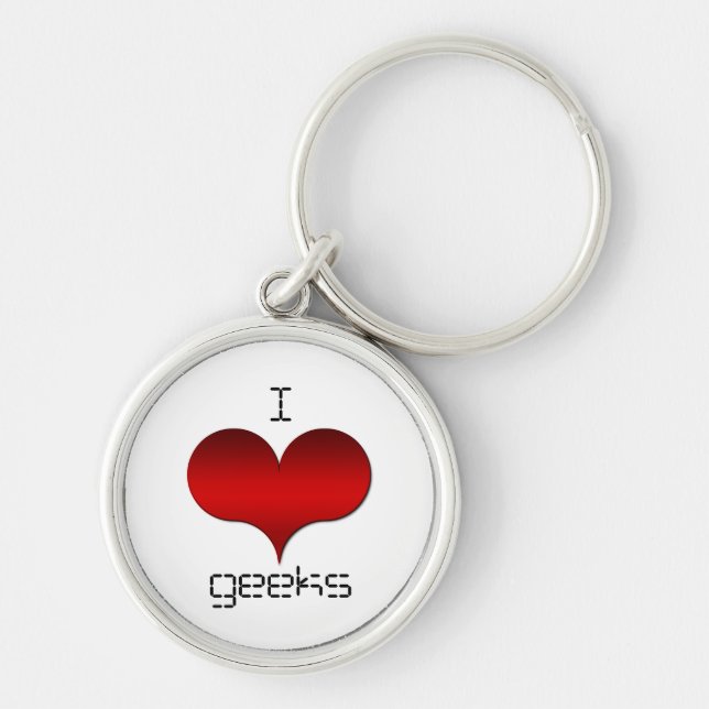 Llavero I Love (Heart) Geeks Keychain (Frente)