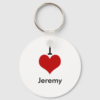 Llavero I Love (heart) Jeremy