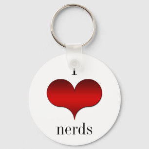 Llavero I Love (Heart) Nerds Keychain