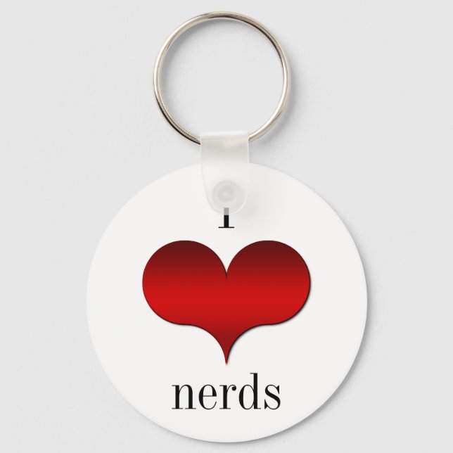 Llavero I Love (Heart) Nerds Keychain (Anverso)