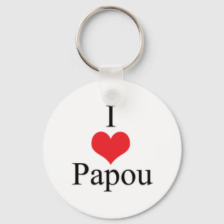 Llavero I Love (Heart) Papou