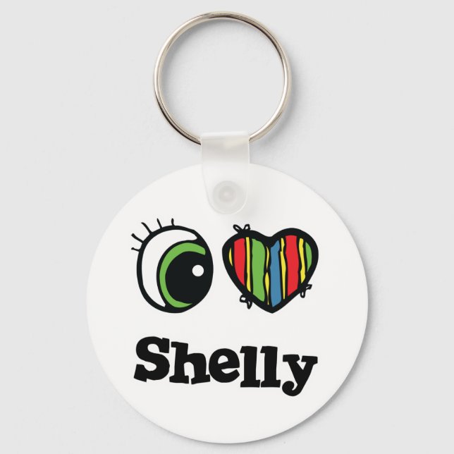 Llavero I Love (Heart) Shelly (Anverso)